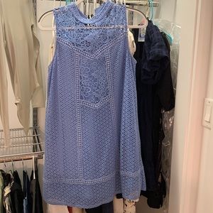 Jodi Kristopher Light Blue Lace Dress